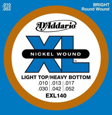 D'Addario EXL140 010-052 Light Top/Heavy Bottom electric guitar strings