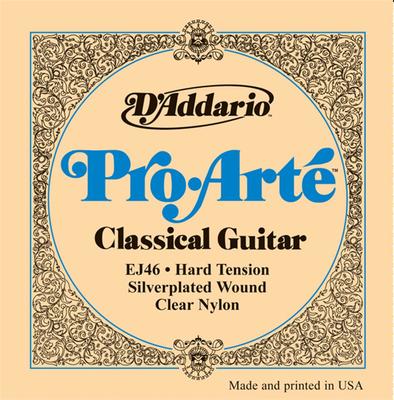 D'Addario Pro-Arté EJ46 0285-044 Clear Nylon Hard Tension classical guitar strings
