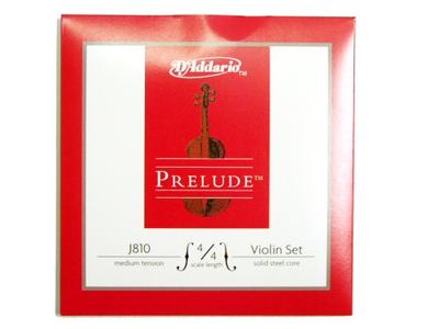 D'Addario J810 Prelude 4/4 Medium Tension violin strings