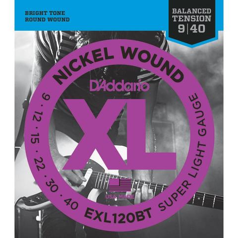 D'Addario EXL120BT 009-040 Nickel Wound Super Light Gauge electric guitar strings
