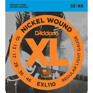 D'Addario EXL110 010-046 Nickel Wound Regular Light Gauge electric guitar strings