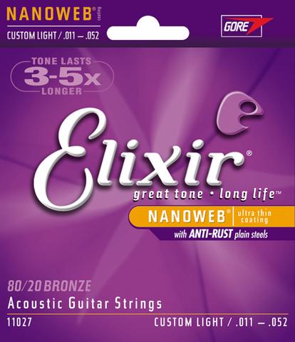 Elixir Custom Light 011-052 Bronze acoustic guitar strings