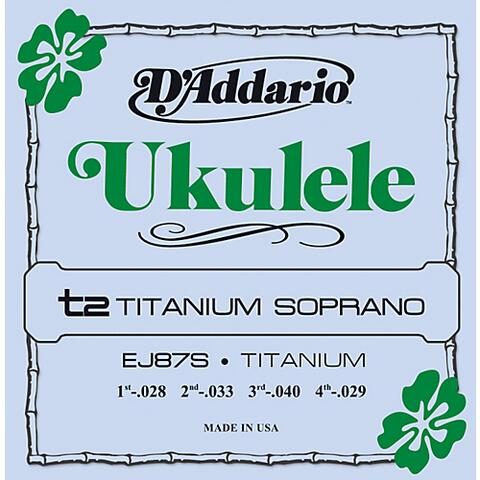 D'Addario EJ87S Titanium Soprano ukulele strings