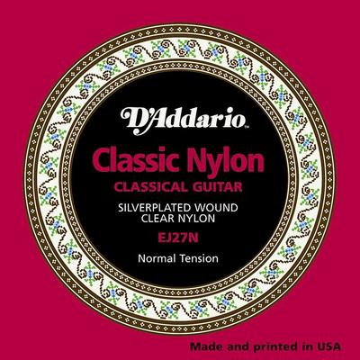 D'Addario EJ27N 028-043 Classic Nylon classical guitar strings