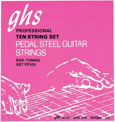 GHS PF500 Pedal Steel Guitar Strings - Ten String Set E9th tuning