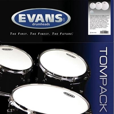 Evans Black Chrome Standard Pack 12"+13"+16" trommeskind